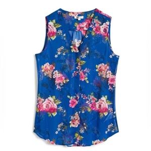 Stitch Fix l Kut From The Kloth Blue Floral Button Down Top, Medium